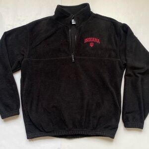 Indiana University Black Sherpa Quarter zip